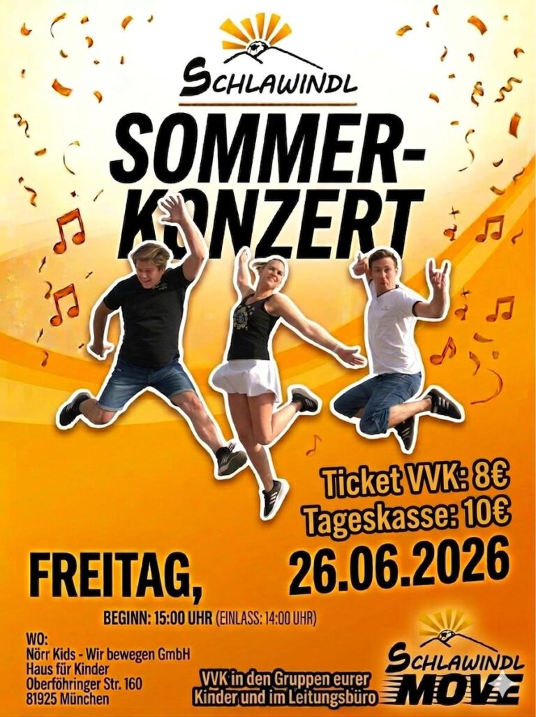 Mehr über den Artikel erfahren Herzliche Einladung zum Schlawindl-Sommerkonzert